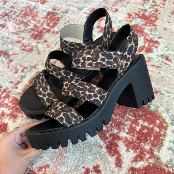Madden Girl Shoes Madden Girl Cheetah Print Platform Heel Sandals